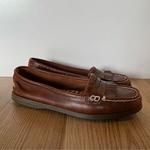 Sperry brown moccasin boat shoe loafers